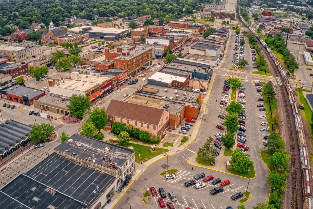 aerial view of ames